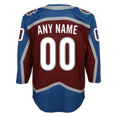 NHL Burgundy Colorado Avalanche Youth Home Premier Custom Jersey