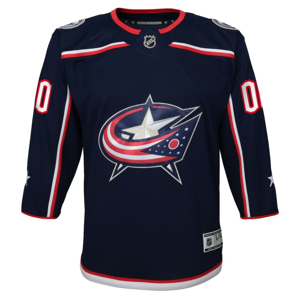 NHL Navy Columbus Blue Jackets Youth Home Premier Custom Jersey