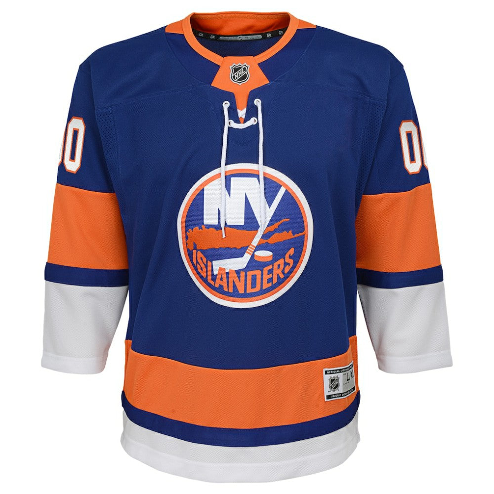 NHL Blue New York Islanders Youth Home Premier Custom Jersey