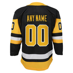 NHL Black Pittsburgh Penguins Youth Home Premier Custom Jersey