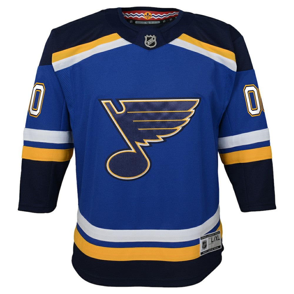 NHL Blue St. Louis Blues Youth Home Premier Custom Jersey