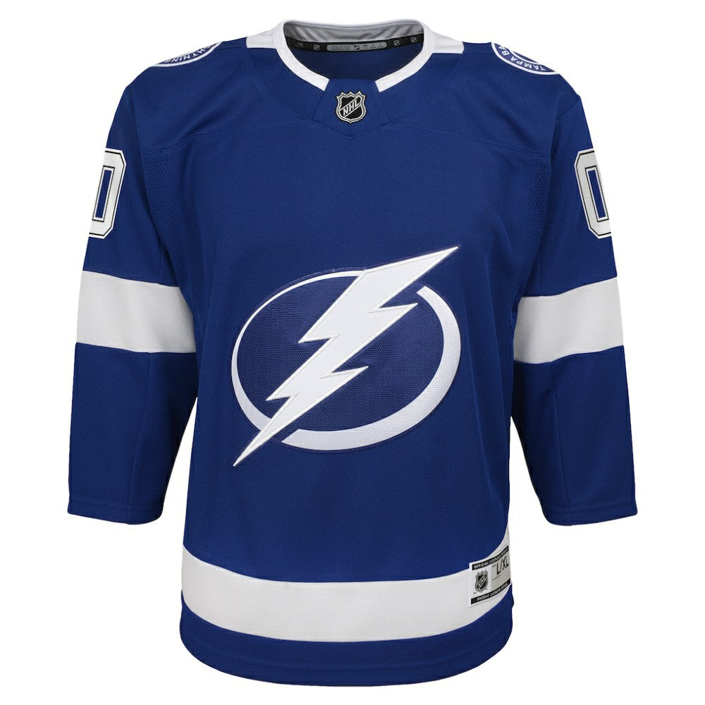 NHL Blue Tampa Bay Lightning Youth Home Custom Premier Jersey