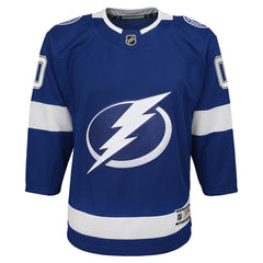 NHL Blue Tampa Bay Lightning Youth Home Custom Premier Jersey