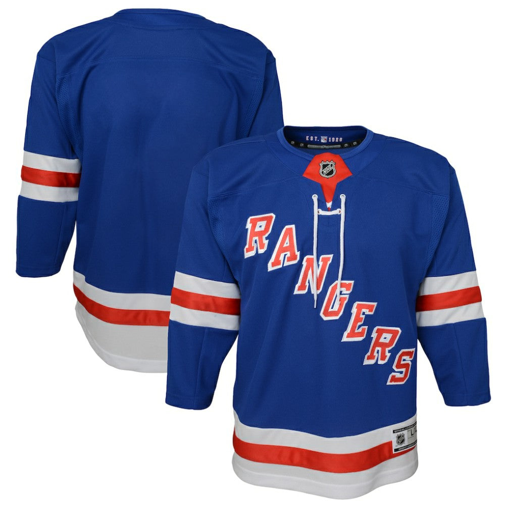 NHL Blue New York Rangers Youth Home Premier Jersey