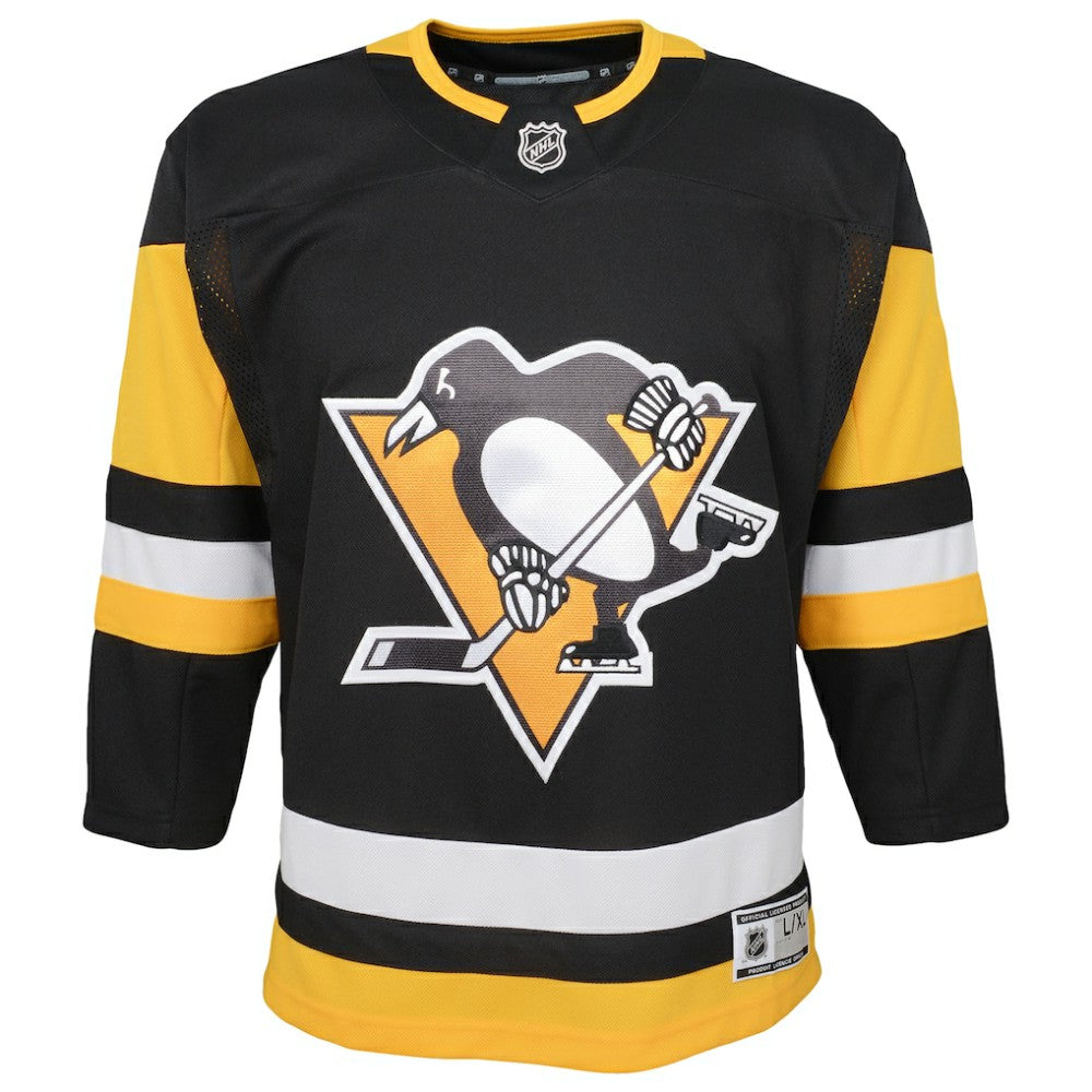 NHL Black Pittsburgh Penguins Youth Home Premier Blank Jersey