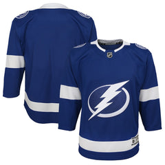NHL Blue Tampa Bay Lightning Youth Home Blank Premier Jersey
