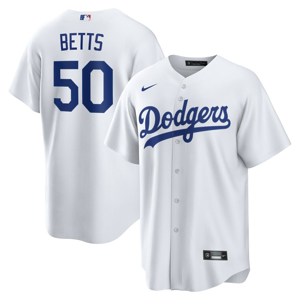 MLB Mookie Betts Los Angeles Dodgers Nike Home Replica Player Name Jersey