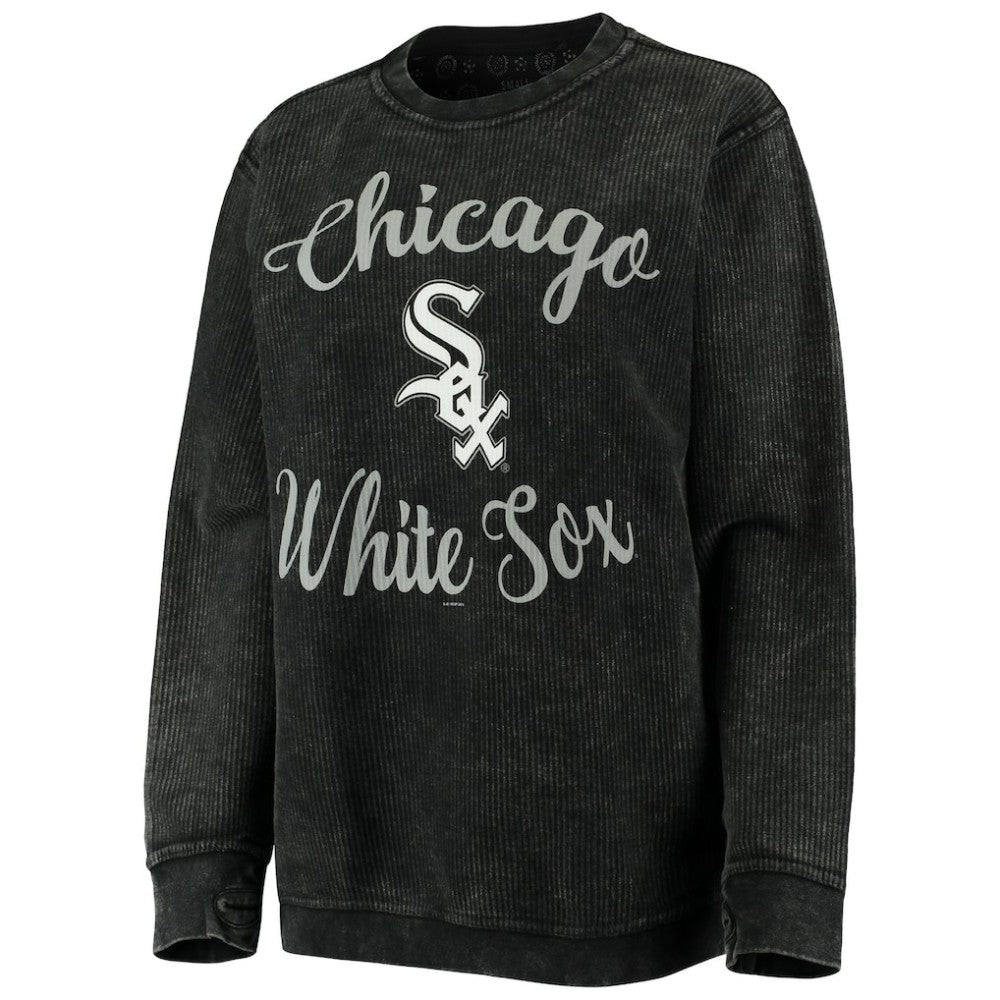 MLB Chicago White Sox G-III 4Her by Carl Banks Women's Script Comfy Cord Pullover Sweatshirt