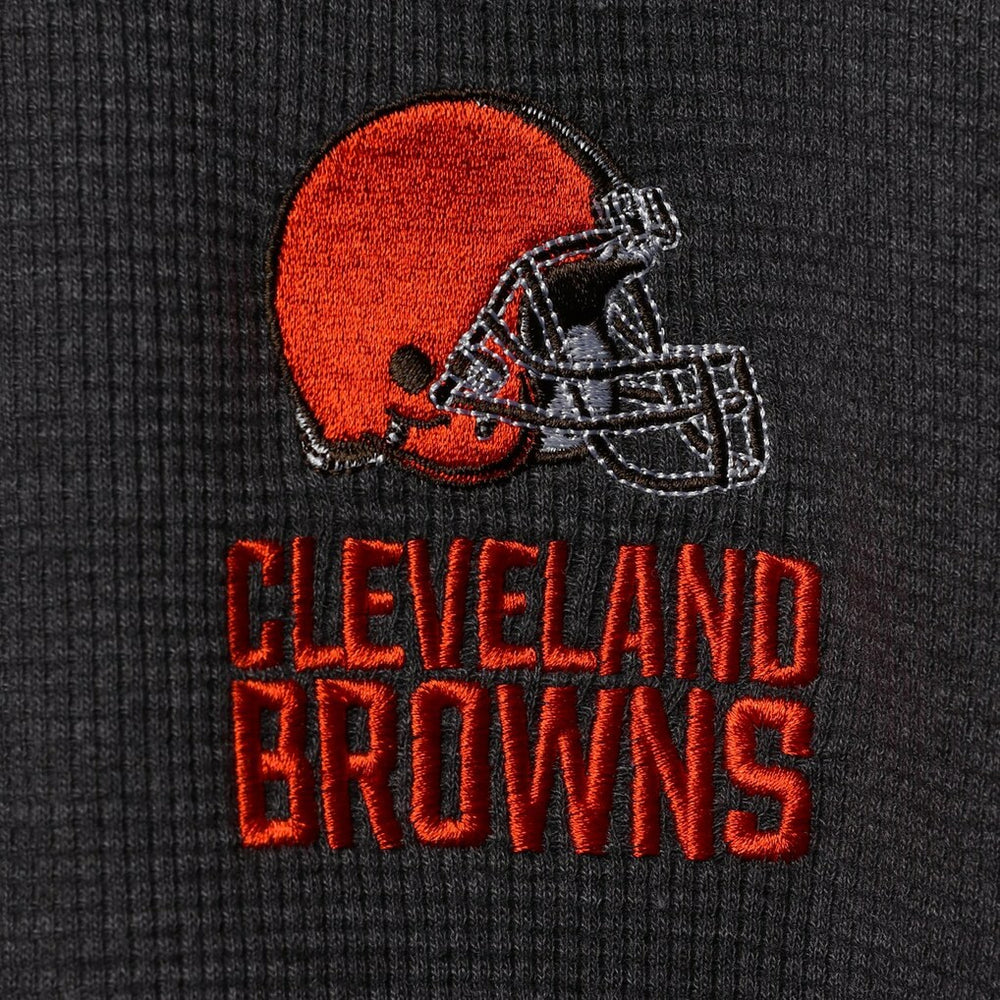 Dunbrooke Logo Maverick Thermal Henley Long Sleeve T-Shirt - Cleveland Browns