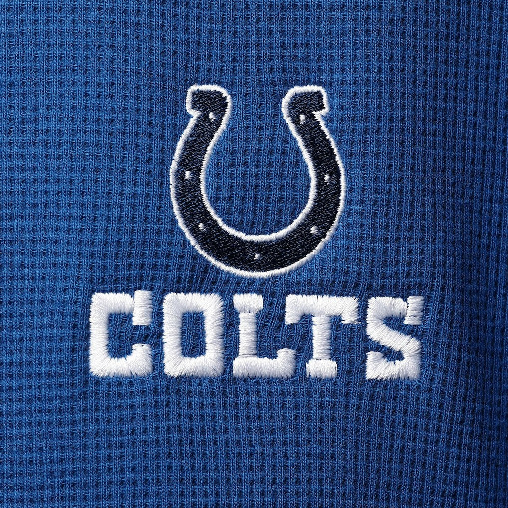Dunbrooke Logo Maverick Thermal Henley Long Sleeve T-Shirt - Indianapolis Colts