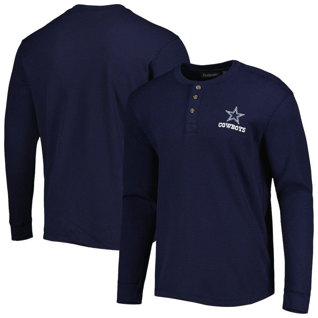Maverick Thermal Henley Long Sleeve T-Shirt - Dallas Cowboys