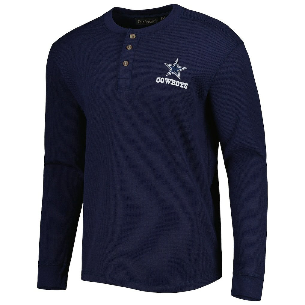 Maverick Thermal Henley Long Sleeve T-Shirt - Dallas Cowboys