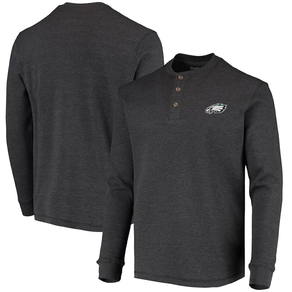 Dunbrooke Logo Maverick Thermal Henley Long Sleeve T-Shirt - Philadelphia Eagles
