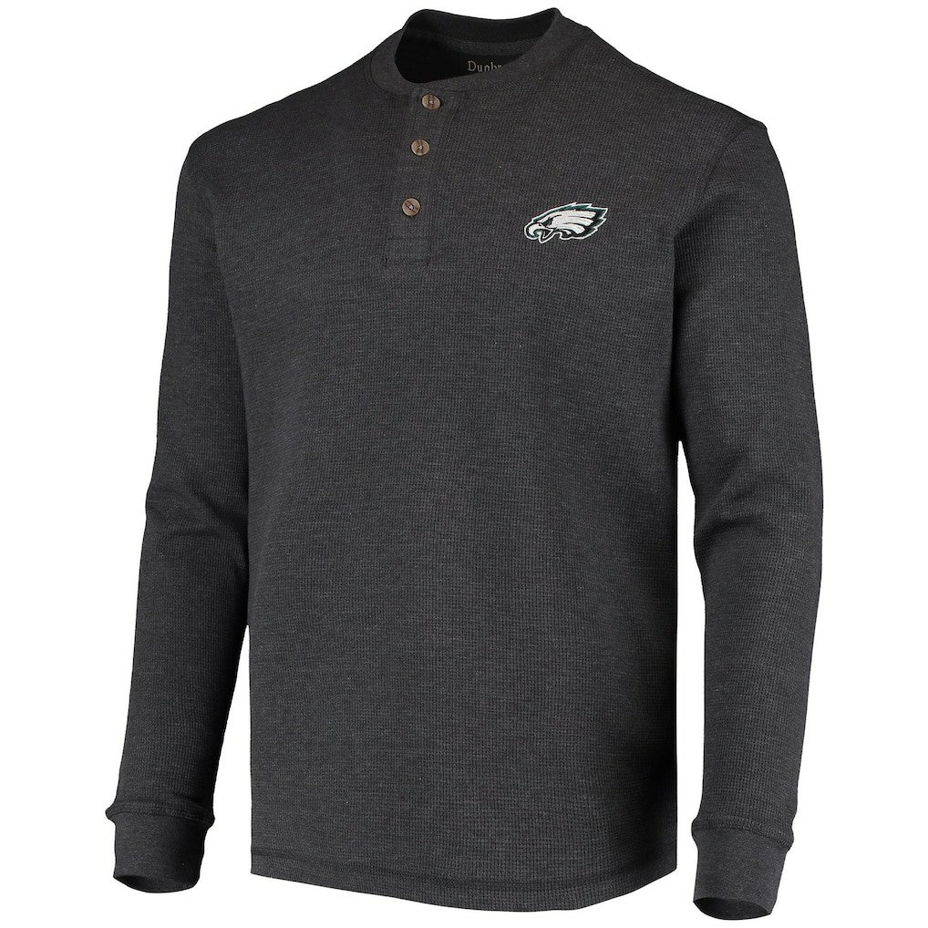 Dunbrooke Logo Maverick Thermal Henley Long Sleeve T-Shirt - Philadelphia Eagles