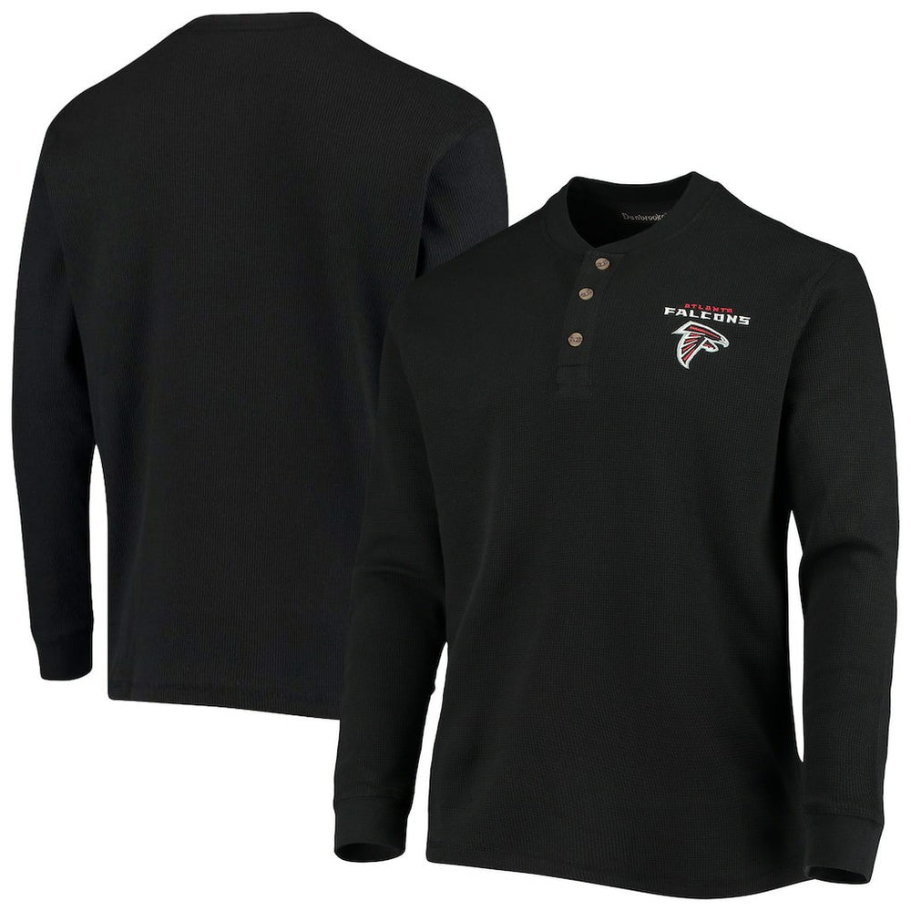 Dunbrooke Logo Maverick Thermal Henley Long Sleeve T-Shirt - Atlanta Falcons