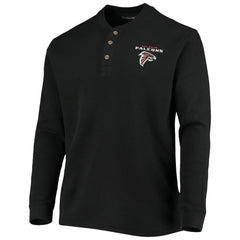 Dunbrooke Logo Maverick Thermal Henley Long Sleeve T-Shirt - Atlanta Falcons