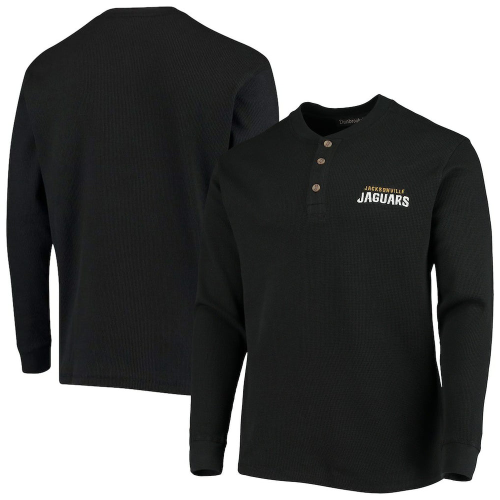 Dunbrooke Logo Maverick Thermal Henley Long Sleeve T-Shirt - Jacksonville Jaguars