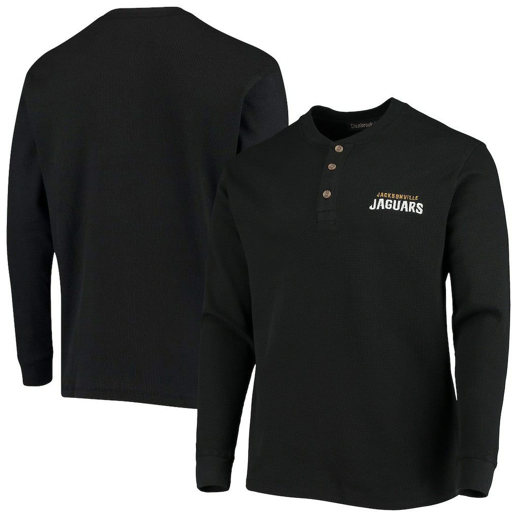 Dunbrooke Logo Maverick Thermal Henley Long Sleeve T-Shirt - Jacksonville Jaguars
