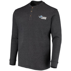 Dunbrooke Logo Maverick Thermal Henley Long Sleeve T-Shirt - Detroit Lions