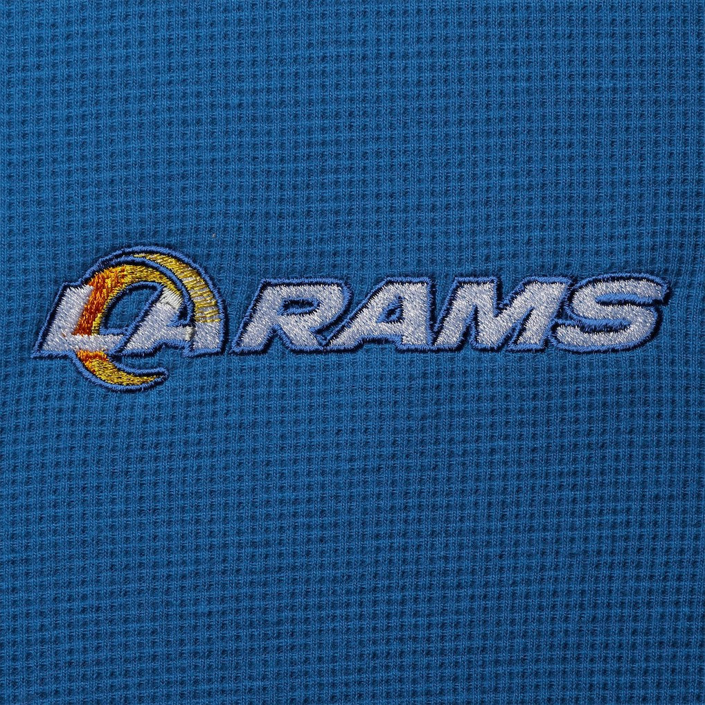 Dunbrooke Logo Maverick Thermal Henley Long Sleeve T-Shirt - Los Angeles Rams