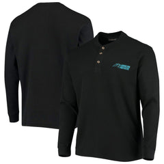 Dunbrooke Logo Maverick Thermal Henley Long Sleeve T-Shirt - Carolina Panthers