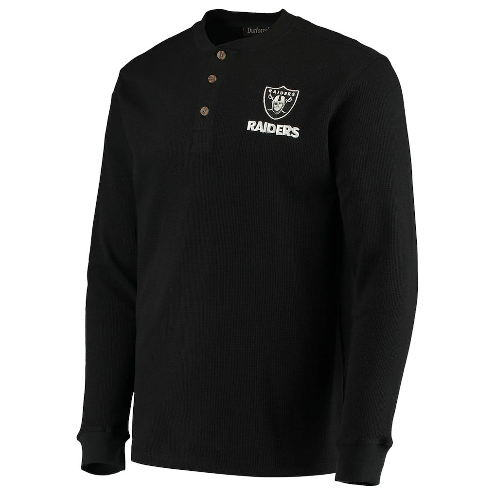 Dunbrooke Logo Maverick Thermal Henley Long Sleeve T-Shirt - Las Vegas Raiders