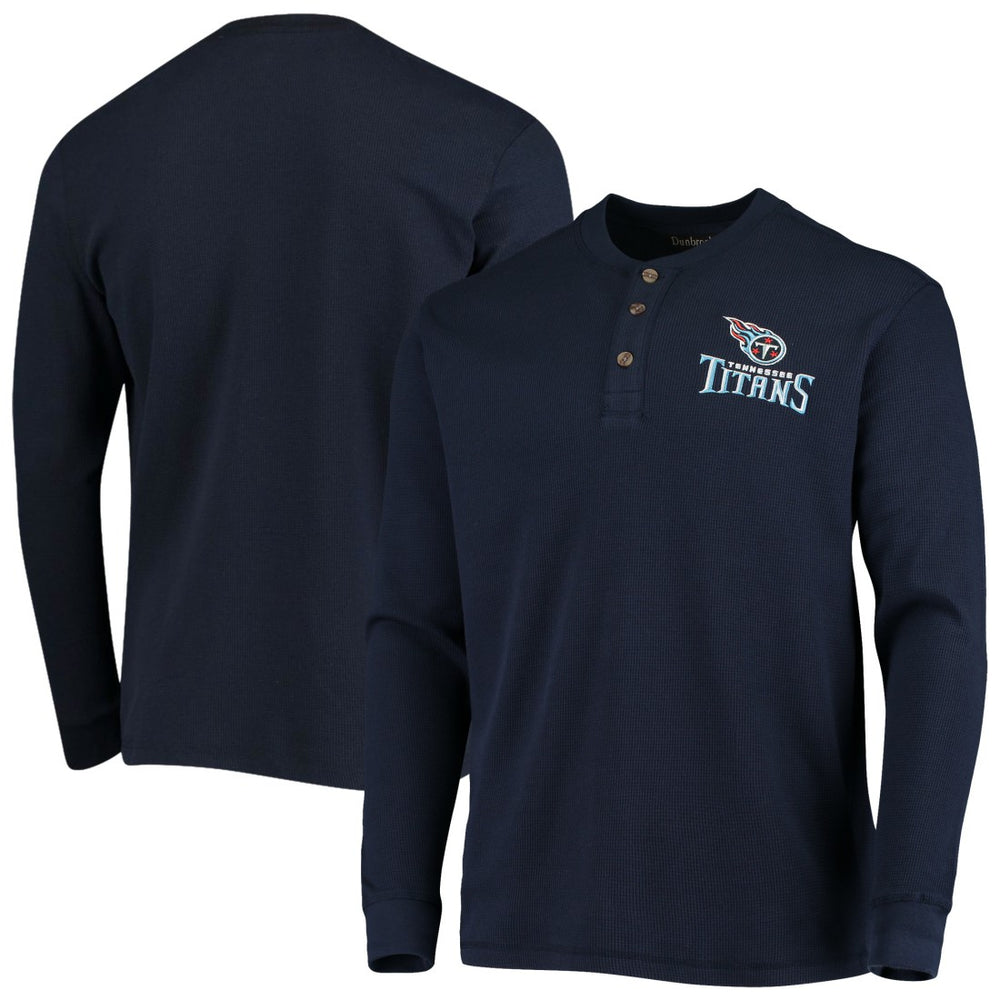 Dunbrooke Logo Maverick Thermal Henley Long Sleeve T-Shirt - Tennessee Titans
