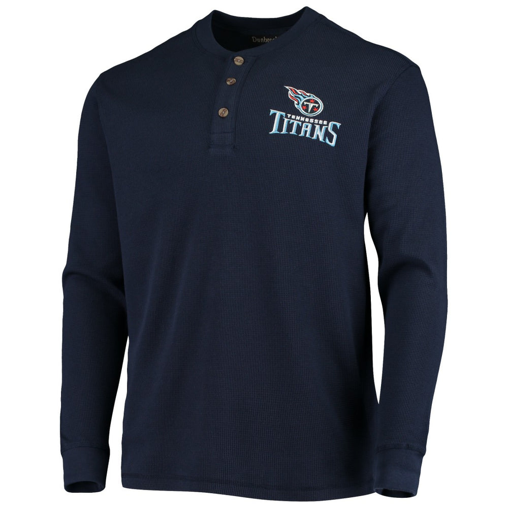 Dunbrooke Logo Maverick Thermal Henley Long Sleeve T-Shirt - Tennessee Titans