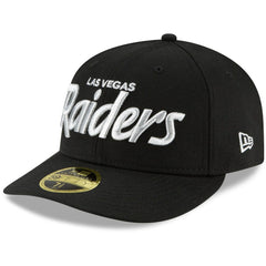 Omaha Script Low Profile 59FIFTY Fitted Hat - Las Vegas Raiders