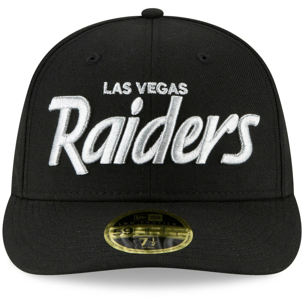 Omaha Script Low Profile 59FIFTY Fitted Hat - Las Vegas Raiders
