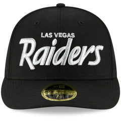 Omaha Script Low Profile 59FIFTY Fitted Hat - Las Vegas Raiders