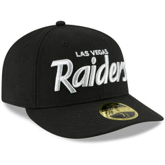 Omaha Script Low Profile 59FIFTY Fitted Hat - Las Vegas Raiders