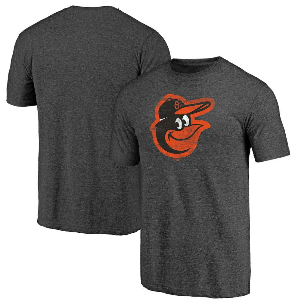 MLB Baltimore Orioles Weathered Official Logo Tri-Blend T-Shirt