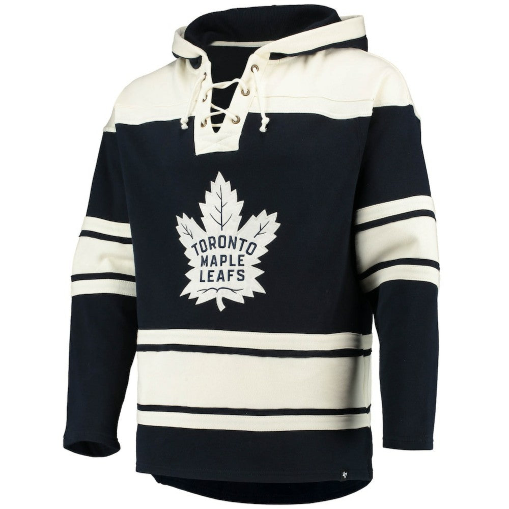 NHL Blue Auston Matthews Toronto Maple Leafs '47 Player Name & Number Lacer Pullover Hoodie