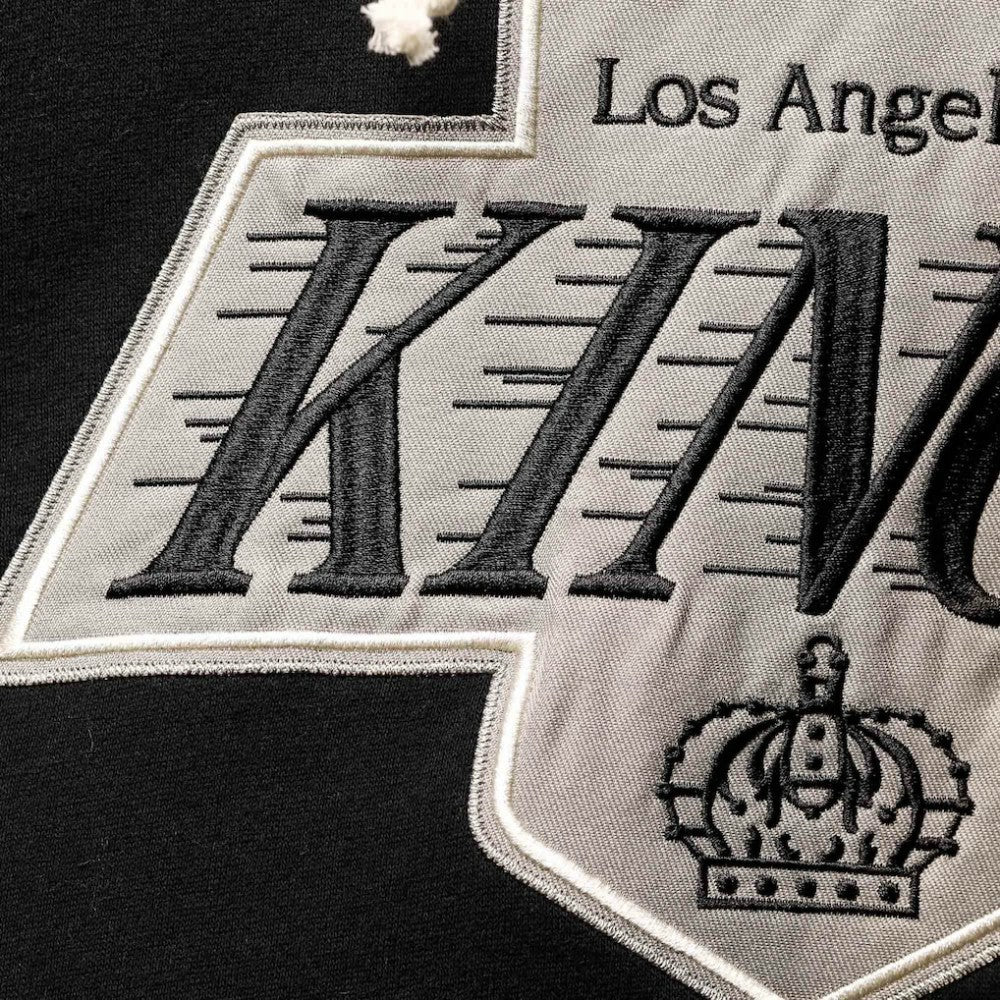 NHL Black Wayne Gretzky Los Angeles Kings '47 Retired Player Name & Number Lacer Pullover Hoodie