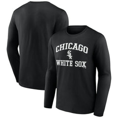 MLB Men's Black Chicago White Sox Team Heart & Soul Long Sleeve T-Shirt
