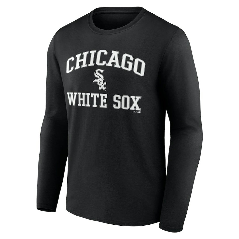 MLB Men's Black Chicago White Sox Team Heart & Soul Long Sleeve T-Shirt