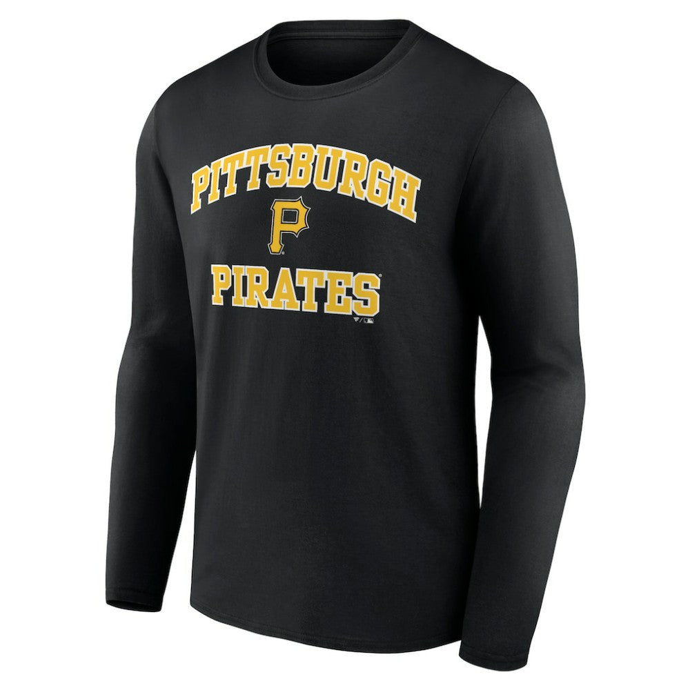MLB Men's Black Pittsburgh Pirates Team Heart & Soul Long Sleeve T-Shirt
