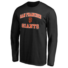 MLB Men's Black San Francisco Giants Team Heart & Soul Long Sleeve T-Shirt