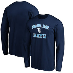 MLB Men's Navy Tampa Bay Rays Team Heart & Soul Long Sleeve T-Shirt