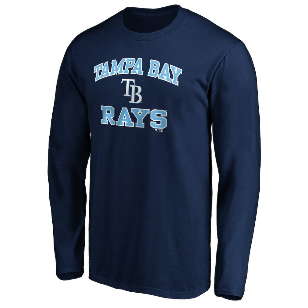 MLB Men's Navy Tampa Bay Rays Team Heart & Soul Long Sleeve T-Shirt