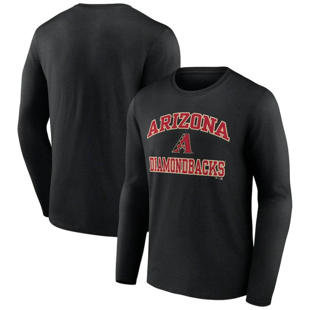 MLB Men's Black Arizona Diamondbacks Team Heart & Soul Long Sleeve T-Shirt