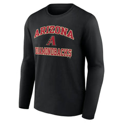 MLB Men's Black Arizona Diamondbacks Team Heart & Soul Long Sleeve T-Shirt