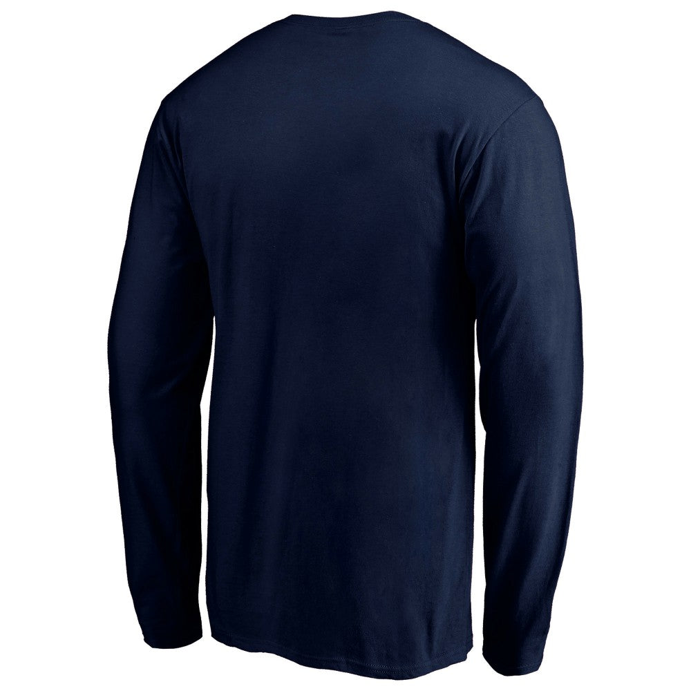 MLB Men's Navy Los Angeles Angels Team Heart & Soul Long Sleeve T-Shirt