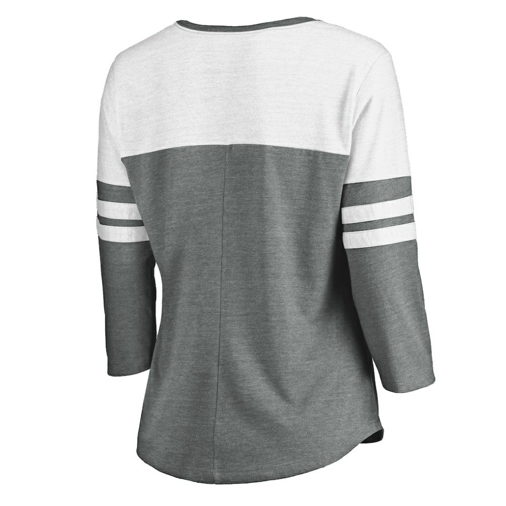MLB San Diego Padres Fanatics Women's Official Wordmark 3/4 Sleeve V-Neck T-Shirt