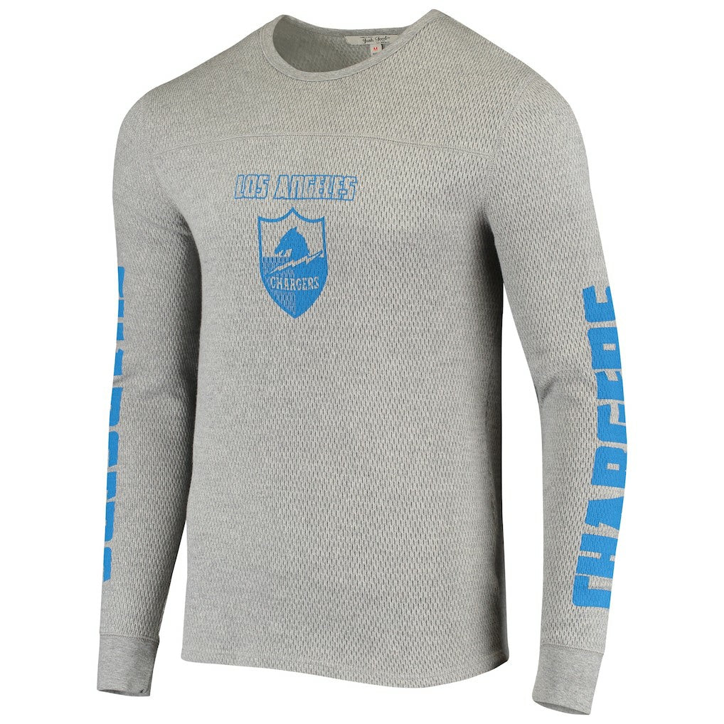 Junk Food Heavyweight Thermal Long Sleeve T-Shirt - Los Angeles Chargers