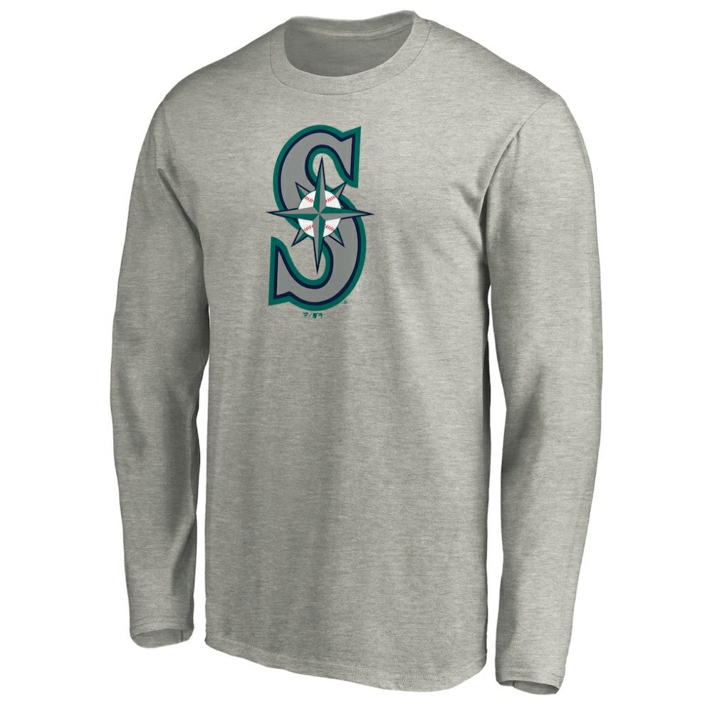 MLB Seattle Mariners Official Team Logo Long Sleeve T-Shirt