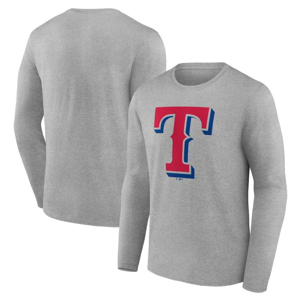 MLB Texas Rangers Official Team Logo Long Sleeve T-Shirt