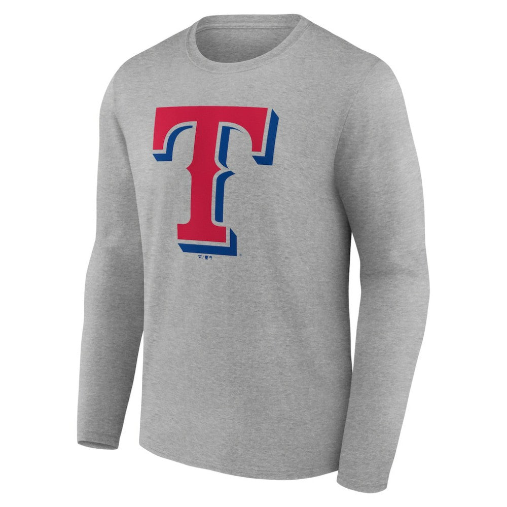 MLB Texas Rangers Official Team Logo Long Sleeve T-Shirt