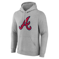 MLB Atlanta Braves Official Logo Fitted Pullover Hoodie